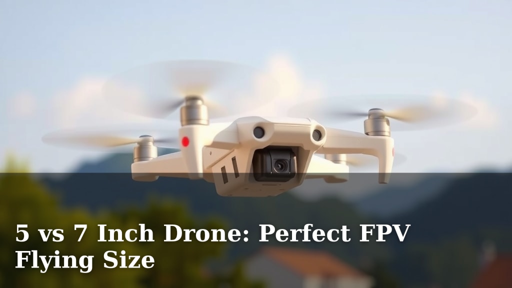 5 vs 7 Inch Drone: Perfect FPV Flying Size