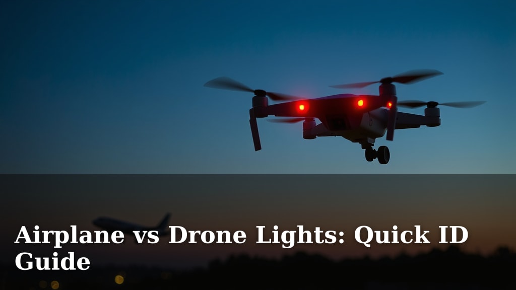 Airplane vs Drone Lights: Quick ID Guide