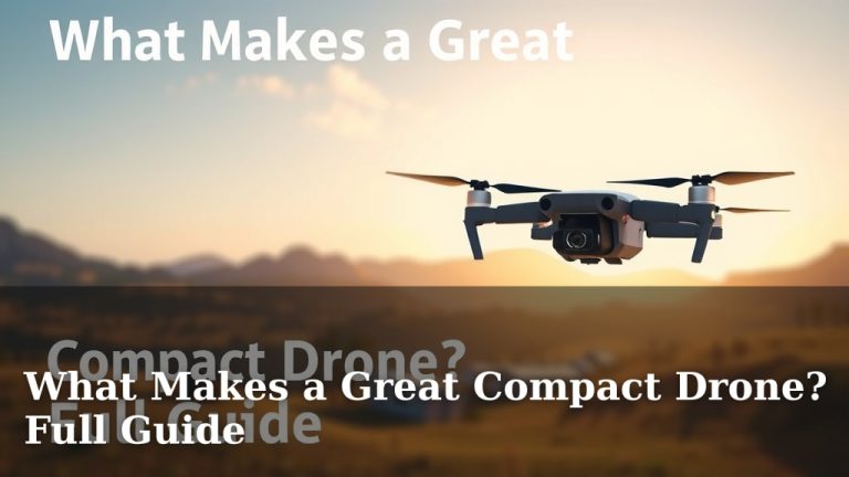 What Makes a Great Compact Drone? Full Guide