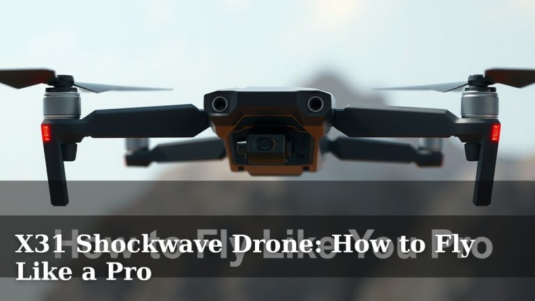 X31 Shockwave Drone: How to Fly Like a Pro